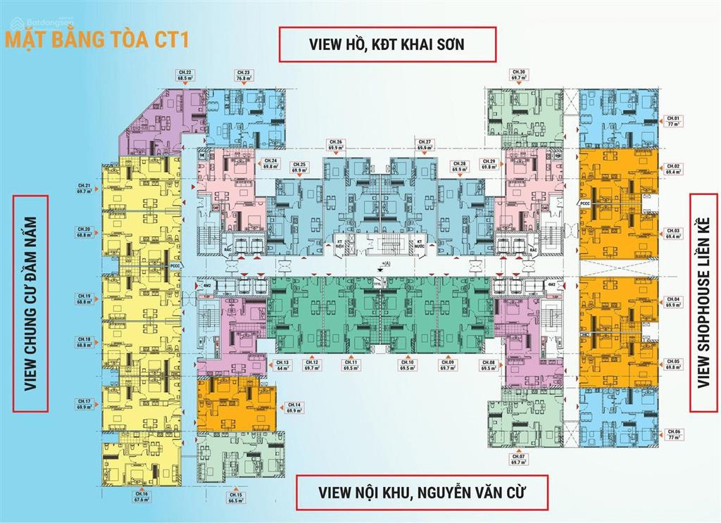 Cần nhượng lại căn hộ 77m2 thiết kế 3pn 2vs toà ct1 dự án rice city long châu