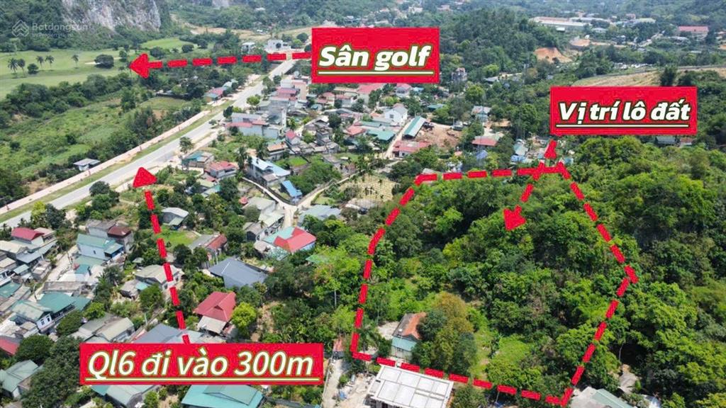 Đất săn hàng hiếm dt 2300m² lưng tựa núi, view sân golf giá rẻ không tưởng!