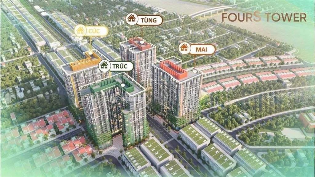Căn hộ sân vườn fours tower của sun group giá siêu rẻ chỉ hơn 1,9 tỷ full, hỗ trợ 0% lãi 30 tháng