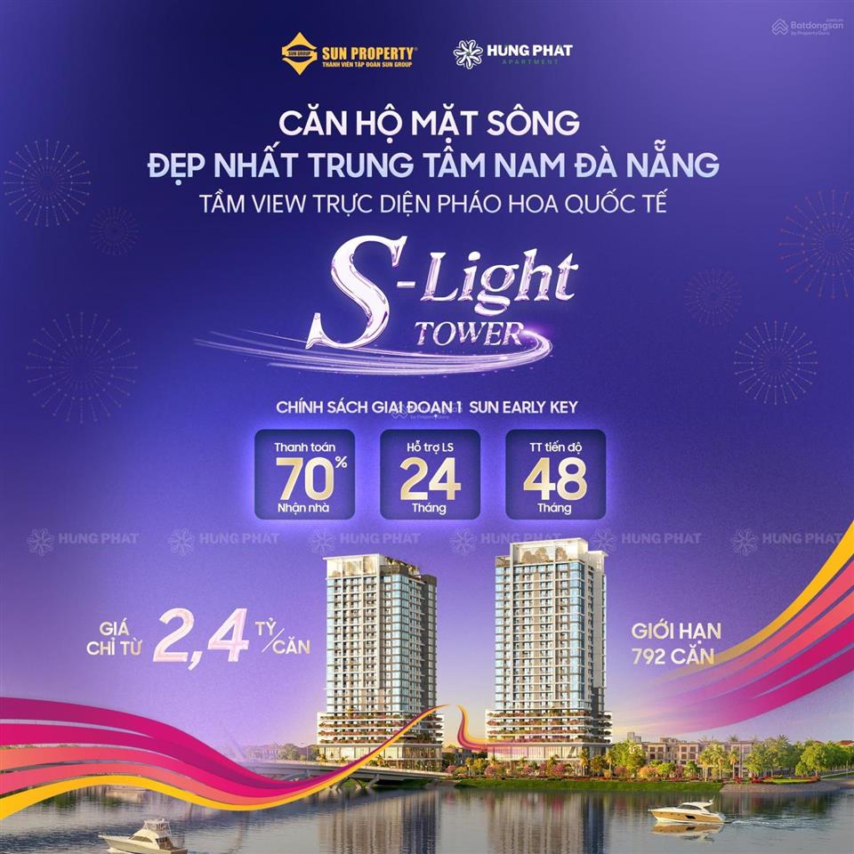 Giỏ hàng đẹp tại slight tower | view sông hàn | giá chỉ từ 2,x tỷ/căn | hỗ trợ vay 70% miễn ls