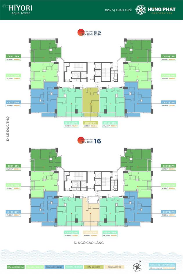 Bán gấp cc hiyori aqua tower, 5,6 tỷ, 59m2 tại lê đức thọ, phường thọ quang, quận sơn trà