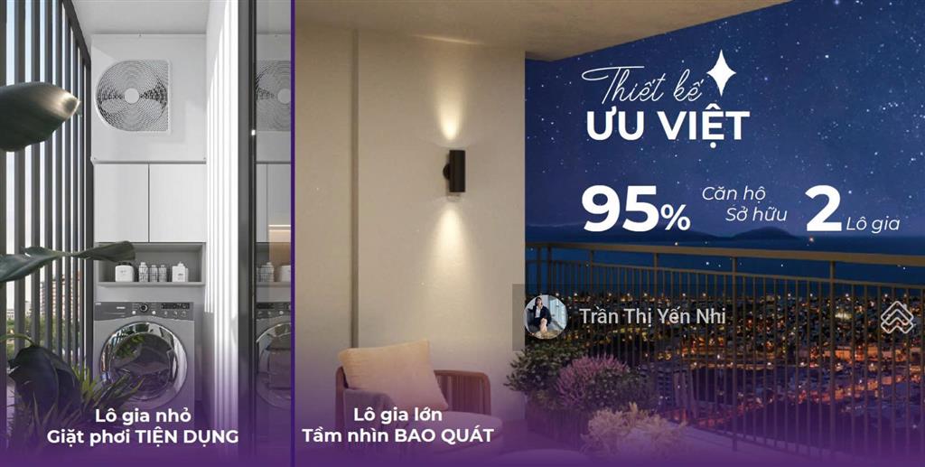 Chỉ với 580tr sở hữu ngay căn 2 pn 2 ban công  căn hộ cao cấp mia center point  gần trung tâm đn