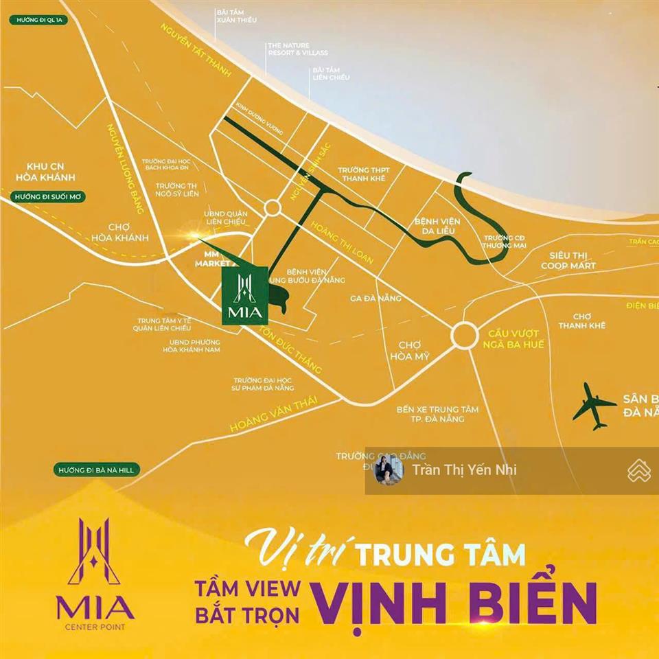 Chỉ với 580tr sở hữu ngay căn 2 pn 2 ban công  căn hộ cao cấp mia center point  gần trung tâm đn