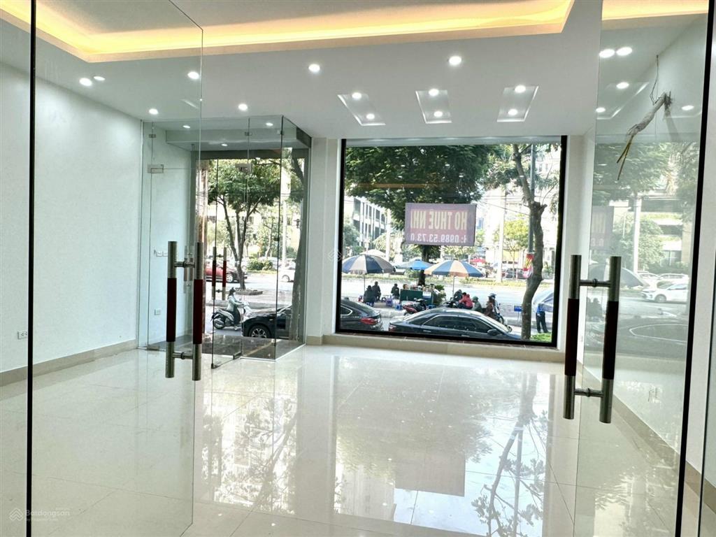 Cho thuê nhà mặt phố lê trọng tấn, khu a geleximco 120m2, 6 tầng 1 hầm, mt 6m, thang máy, giá 55tr
