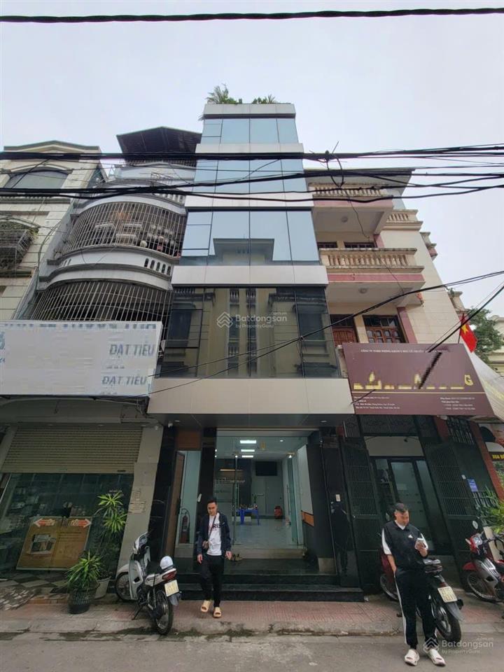 Cho thuê nhà ngõ khuất duy tiến 60m2, 6 tầng, thông sàn, full đh, nl, thang máy, giá 40tr/th