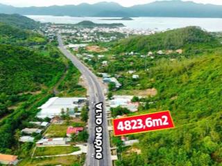 Mặt tiền QL1a Lương Sơn Tp. Nha Trang. Đất thổ cư ngang 40m có 400m2 thổ cư.!