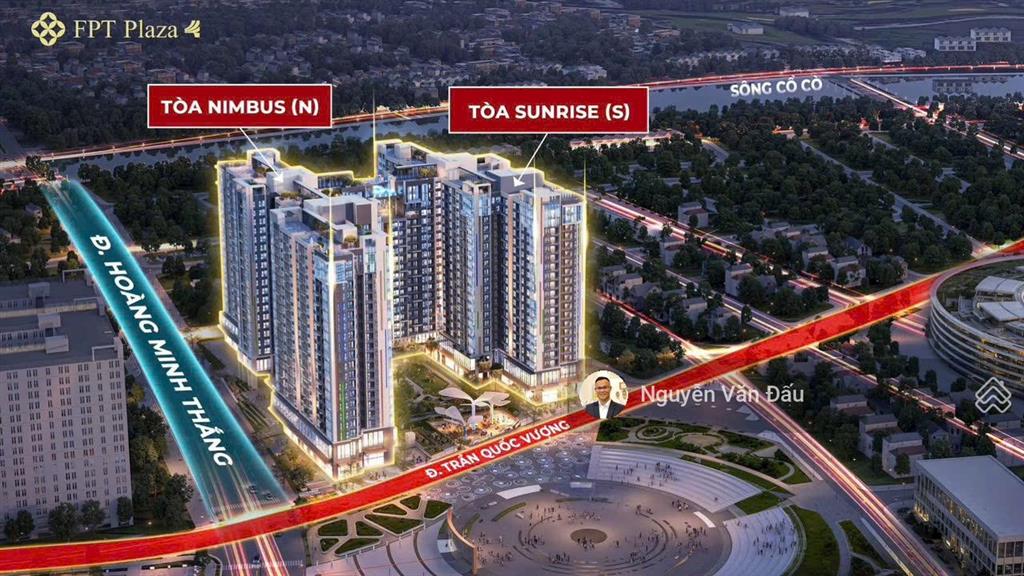 Bán căn hộ fpt plaza 4, căn góc 2pn+ 77.39m2 tầng 15 view biển  giá tốt