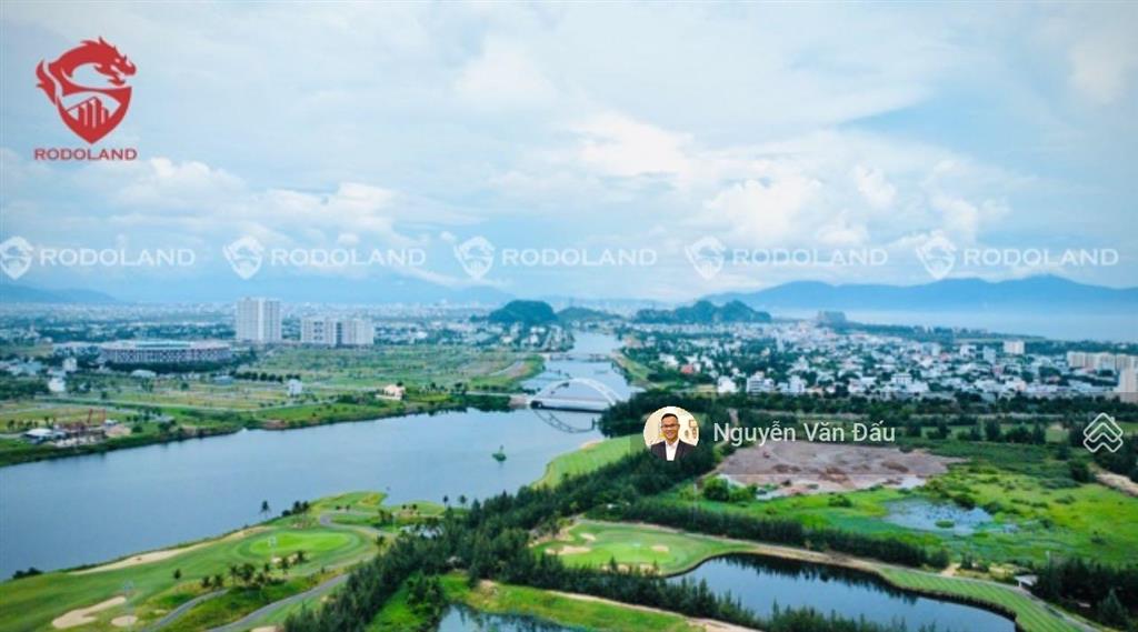Đất biệt thự fpt 700m2 3 mặt thoáng, view sông cổ cò, nhìn sang sân golf brg. vị trí đắc địa