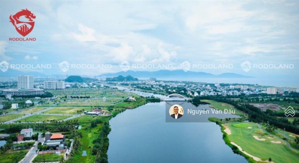 Đất biệt thự fpt 700m2 3 mặt thoáng, view sông cổ cò, nhìn sang sân golf brg. vị trí đắc địa