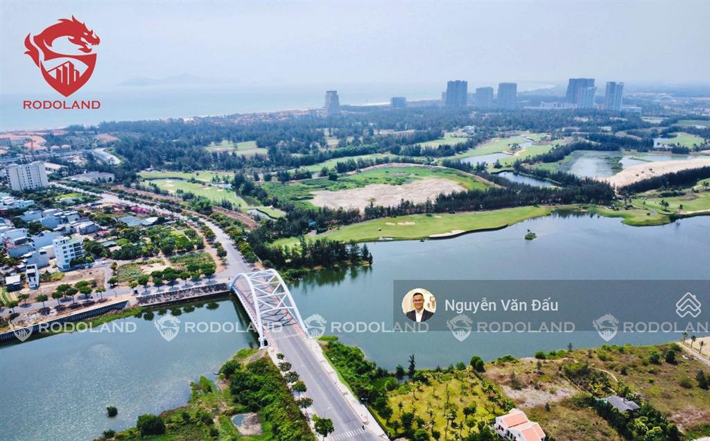 Đất biệt thự fpt 688.4m2 3 mặt thoáng, view sông cổ cò, nhìn sang sân golf brg. vị trí đắc địa