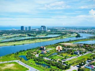 Đất biệt thự fpt 688.4m2 3 mặt thoáng, view sông cổ cò, nhìn sang sân golf brg. vị trí đắc địa