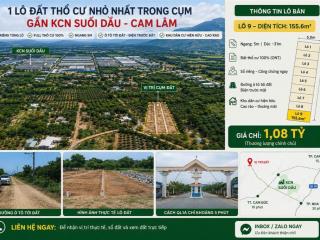 Đất nền thổ cư kcn Suối Dầu, Cam Lâm