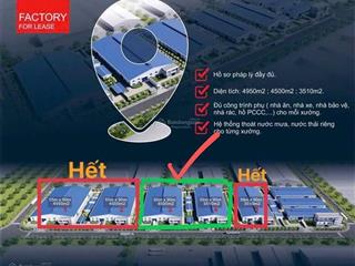 Cho thuê nhà xưởng trong kcn bình dương đất 20.000m2  gồm 2 phân xưởng 3.510m2 + 4.500m2