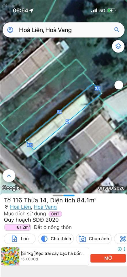 Bán nhà riêng tại văn dương 2, xã hòa liên, 2,25 tỷ, 84m2, 1pn + 1wc, chính chủ