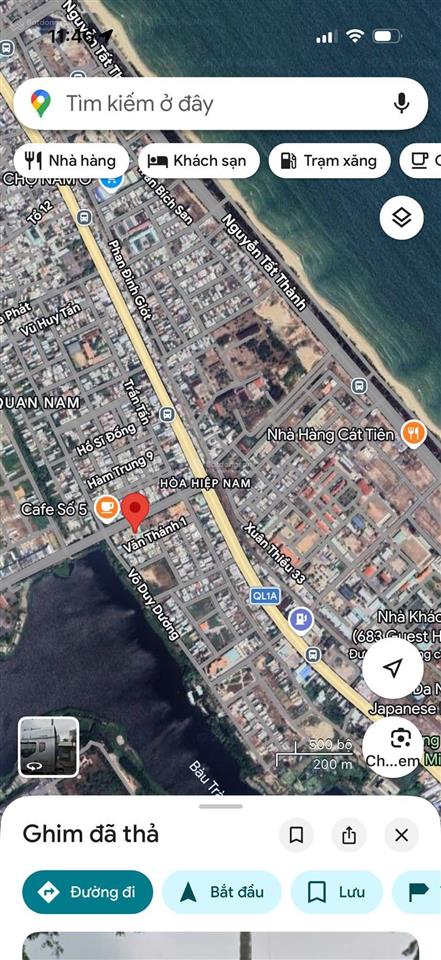 Bán nhà 3 tầng mặt tiền đường 33m mê linh tđc hòa hiệp, phường hải vân, đà nẵng