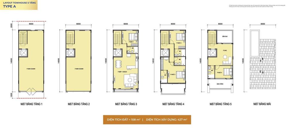 Nổi bật shophouse 5t, dt 108m2, giá cđt 26,05 tỷ (ttn), thích hợp kd, cho thuê  0932 509 *** na