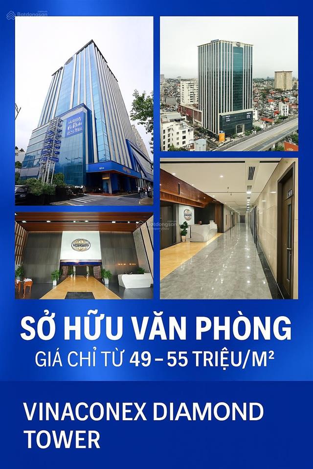 Mua thẳng sàn văn phòng hạng a vinaconex đã tách sổ đỏ, vietcombank cho vay