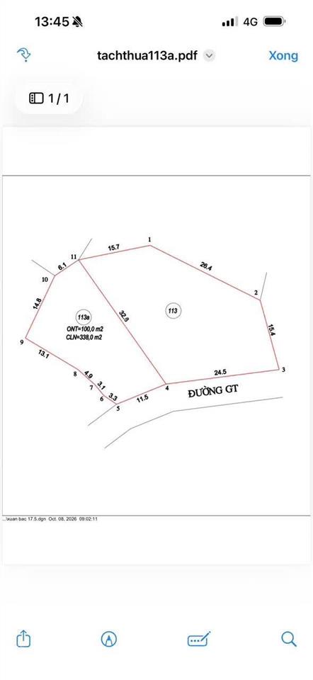 Bán nhà riêng tại tứ hiệp, 488 triệu, 438 m2, 11.5m mặt tiền
