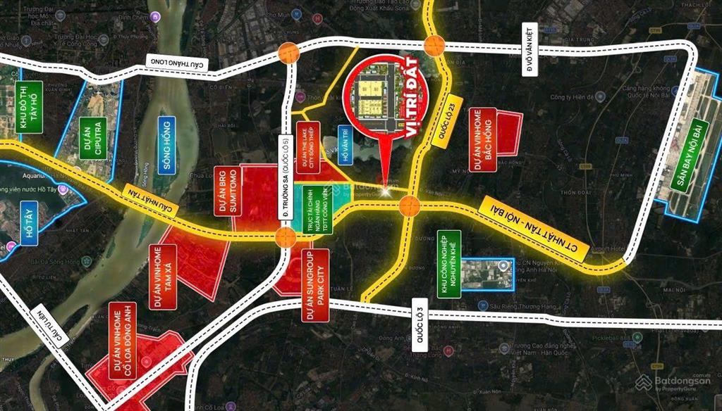 Cần bán 7 lô đất thuộc dự án park city mới phân lô tại vân trì. vân nội. đông anh  hà nội