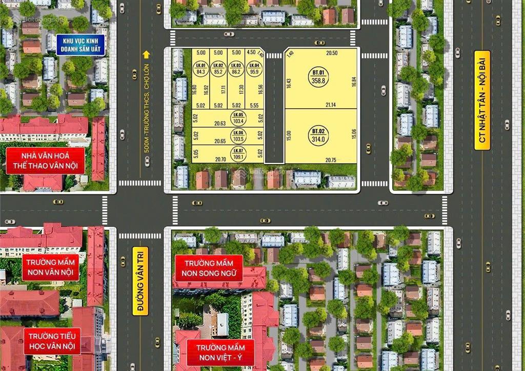 Cần bán 7 lô đất thuộc dự án park city mới phân lô tại vân trì. vân nội. đông anh  hà nội