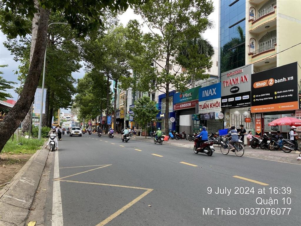 Bán nhà hẽm xe tải góc 2 mặt tiền, tô hiến thành,p 14,q 10. 11m x 19,7m . 4 tầng. giá 35 tỷ .