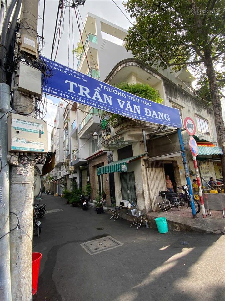 Bán nhà hxh góc 2mt trần văn đang, p 11, q3. 5m x 10m, nở hậu 6m. 2 tầng. giá 7,5 tỷ tl