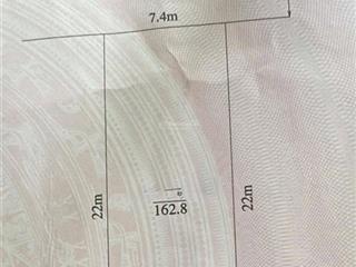 Bán đất mặt đường đông an cát bi giá quá hấp dẫn. diện tích 162,8m2. ngang 7,4m chia dc hai lô
