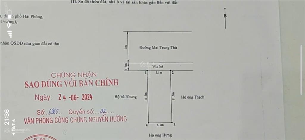 Bán nhà đường mai trung thứ 4,5 tầng gần 60m2 vị trí kinh doanh tốt, chỉ 5,9 tỷ