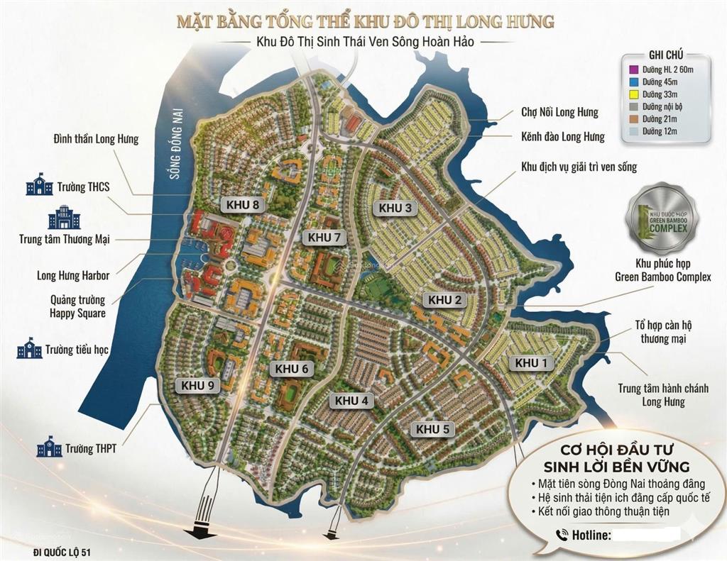 Bắt mạch đầu tư  sở hữu ngay lô đất vị trí vàng tại kđt long hưng, biên hòa!