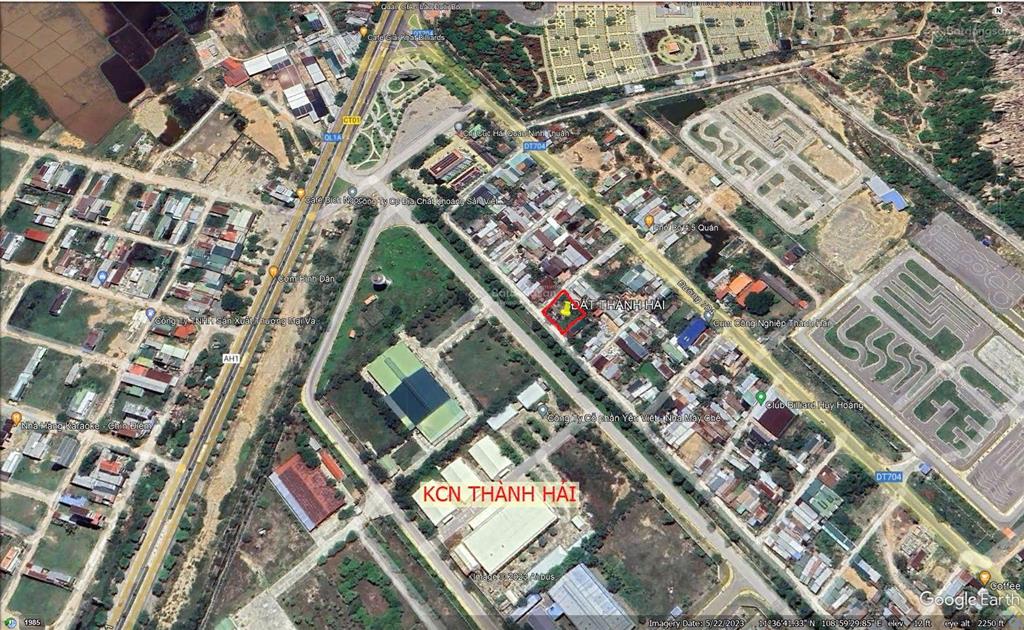 Cần tiền bán nhanh đất tại kcn thành hải, 3,2 tỷ, 672m2, mặt tiền 29m, đường vào 8m