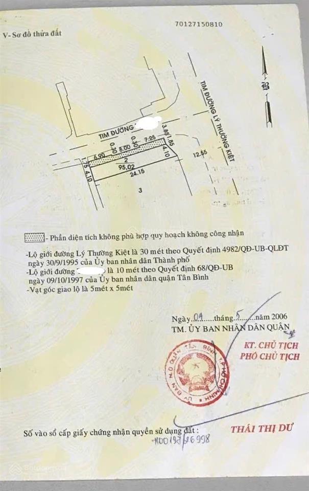 Bán nhà căn góc 3 mặt tiền lý thường kiệt