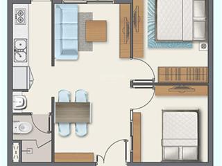 2pn 1wc 57m2 q7 boulevard nguyễn lương bằng  view phú mỹ hưng  3,350 tỷ (bao thuế phí)