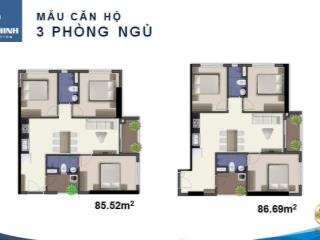 3pn 2wc 86m2 q7 riverside đào trí  view trực diện sông  tầng trung  5.6 tỷ (bao thuế phí)