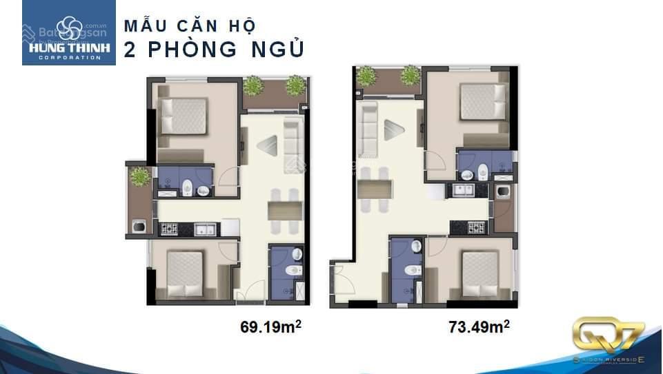 2pn 2wc 70m2 q7 riverside đào trí  căn góc 2 view  bidv/vcb cho vay 70%  chỉ 4.250 tỷ