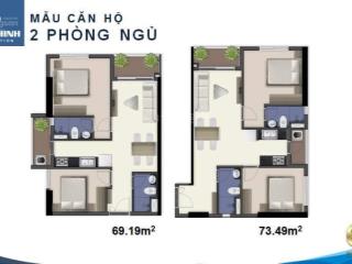 2pn 2wc 70m2 q7 riverside đào trí  căn góc 2 view  bidv/vcb cho vay 70%  chỉ 4.250 tỷ