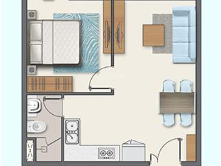 1pn 50m2 q7 boulevard nguyễn lương bằng  full nội thất  đang cho thuê 10.5 triệu  bán 3.2 tỷ