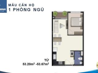 1pn + 53m2 q7 riverside đào trí  full nội thất  view ngoài thoáng mát  3.190 tỷ