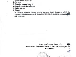 Bán đất tại dương vạn hạnh, lý nhơn, cần giờ, hồ chí minh, 3,2 tỷ, 296 m2