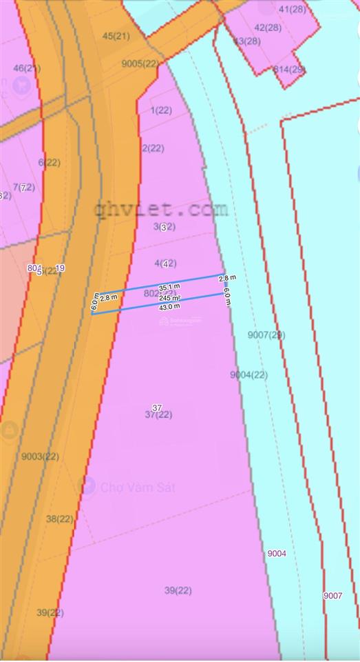 Bán đất đẹp tại lý nhơn, cần giờ, 4,3 tỷ, 243m2, nhiều tiện ích thổ cư xây dựng 100%