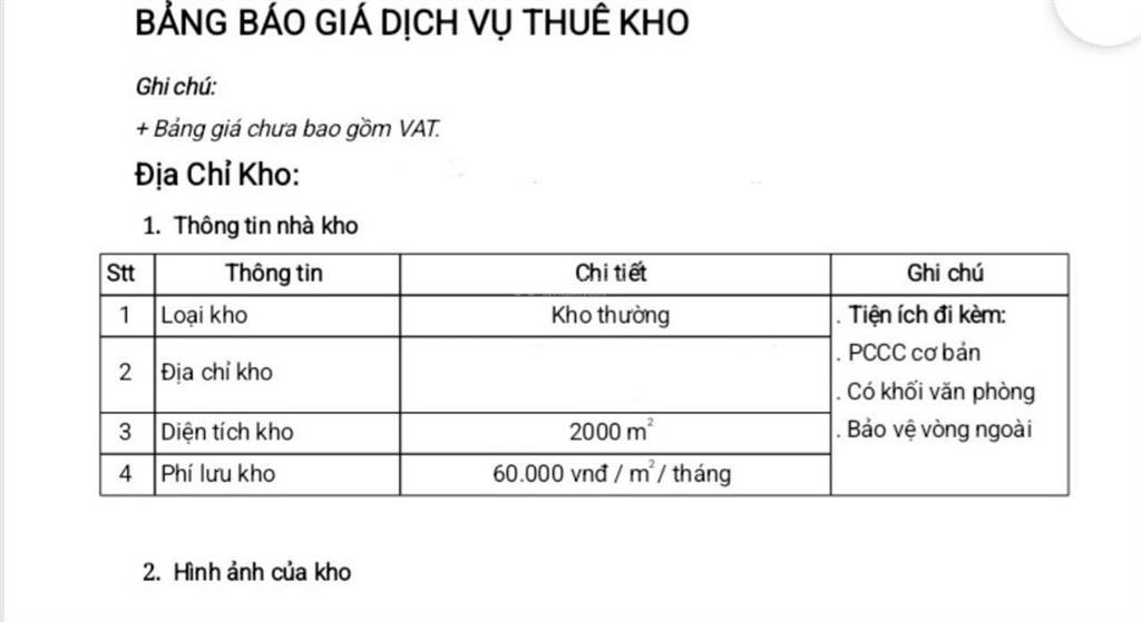 Cho thuê kho, kho chứa hàng, kho chung riêng tại thuận an, dĩ an, bình dương