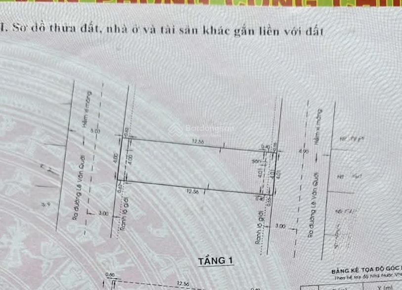 Hiếm! nhà mặt tiền và mặt hẻm 7m  ngay chợ lê văn quới  không lộ giới  giá 6,25 tỷ