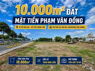 Cho thuê 10000m2 đất mt phạm văn đồng. thủ đức. thích hợp nhiều ngành nghề