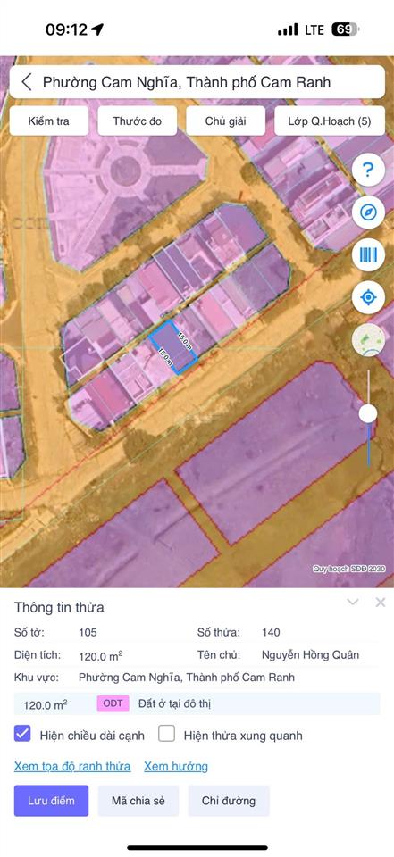 Bán 3 lô liên kề tại khu gia đình cam nghĩa, cam ranh, khánh hòa, 25 tỷ, 360 m2 / 3 lô