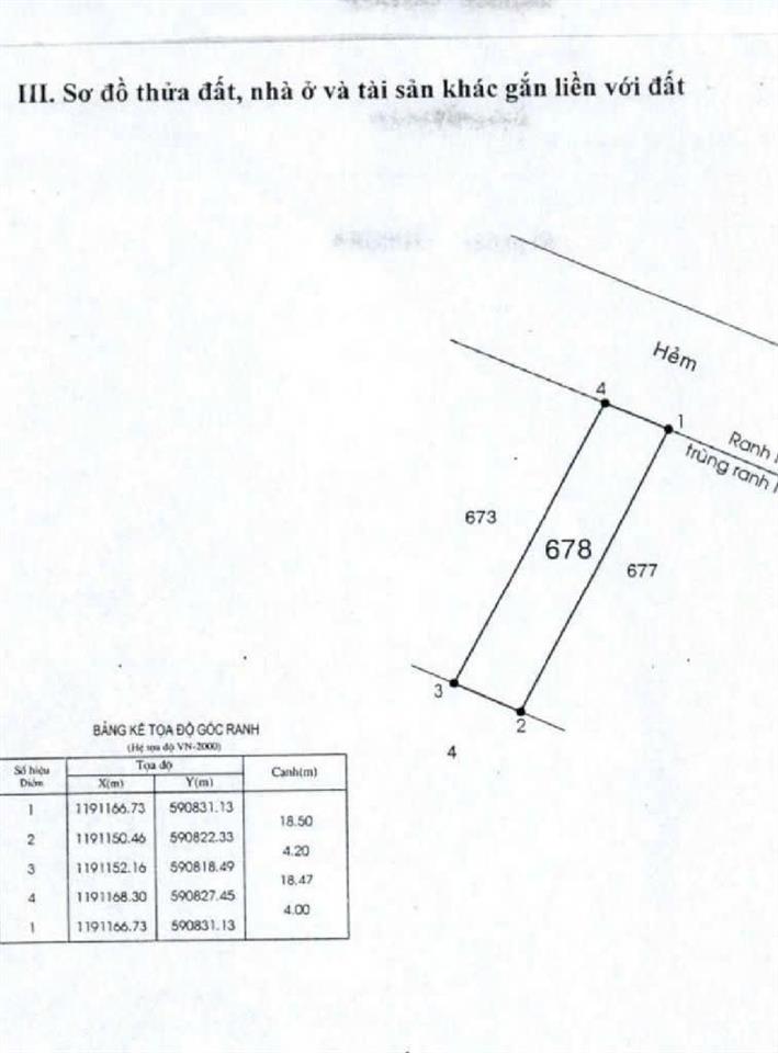 Bán đất đường tây lân,tân tạo,hẻm 7m (76m2  4,2m x 18m) 4,19 tỷ tl