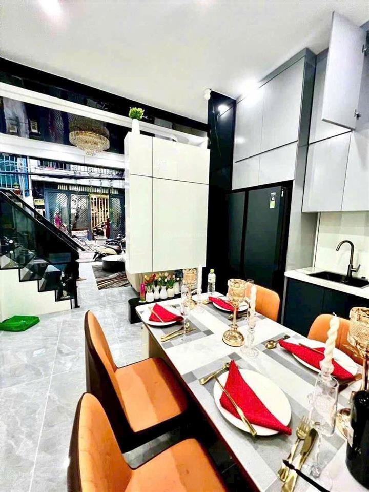 Nhà mới cực đẹp 4 tầng phạm văn chiêu, gò vấp, diện tích 5 x 9m trệt + 3 lầu