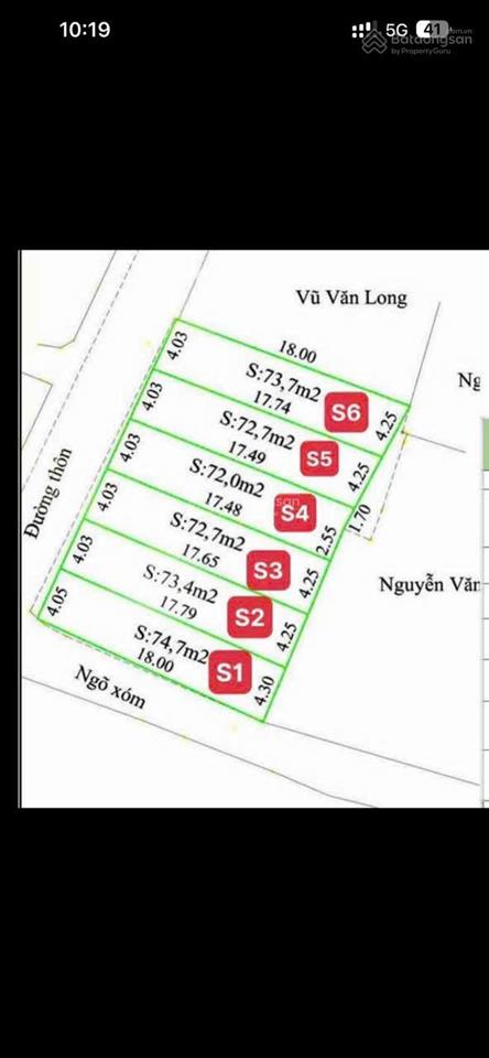 Mặt đường thôn đại trang em còn 4lô giá 1,6ty/lo