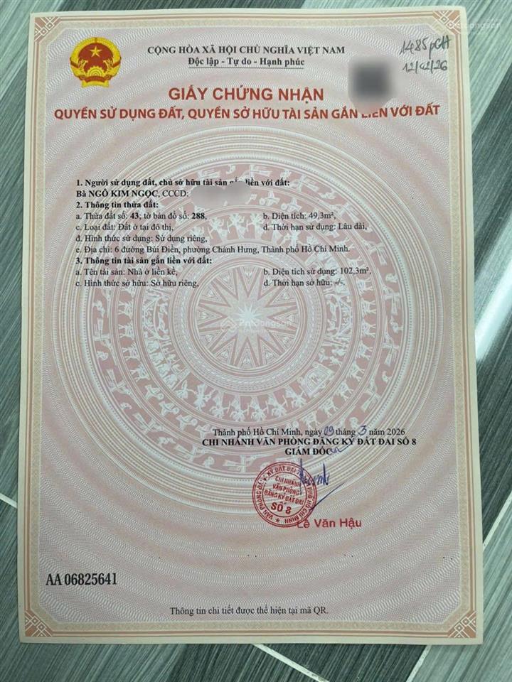 Chính chủ bán nhà mặt tiền bùi điền 2 lầu