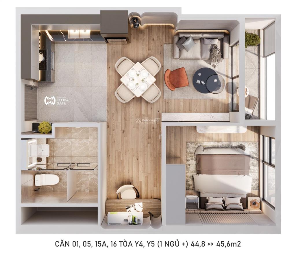 Chính chủ cần bán nhanh căn hộ 1pn+ 1 tại toà a (imperia signature)  vinhomes global gate