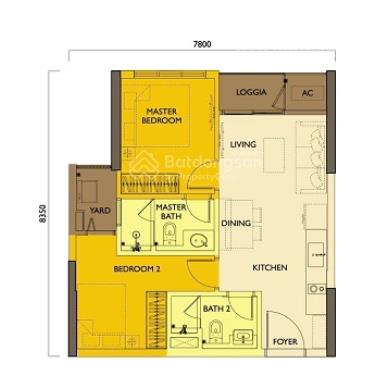 Chính chủ chuyển nhượng lumi hanoi 2pn 2wc  4,65 tỷ. compound khép kín đẹp phía tây hn