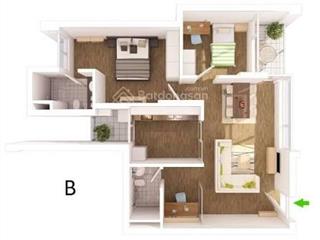 Bán căn hộ 2n 83m2 rừng cọ ecopark